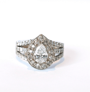 Repurposed heirloom engagement ring