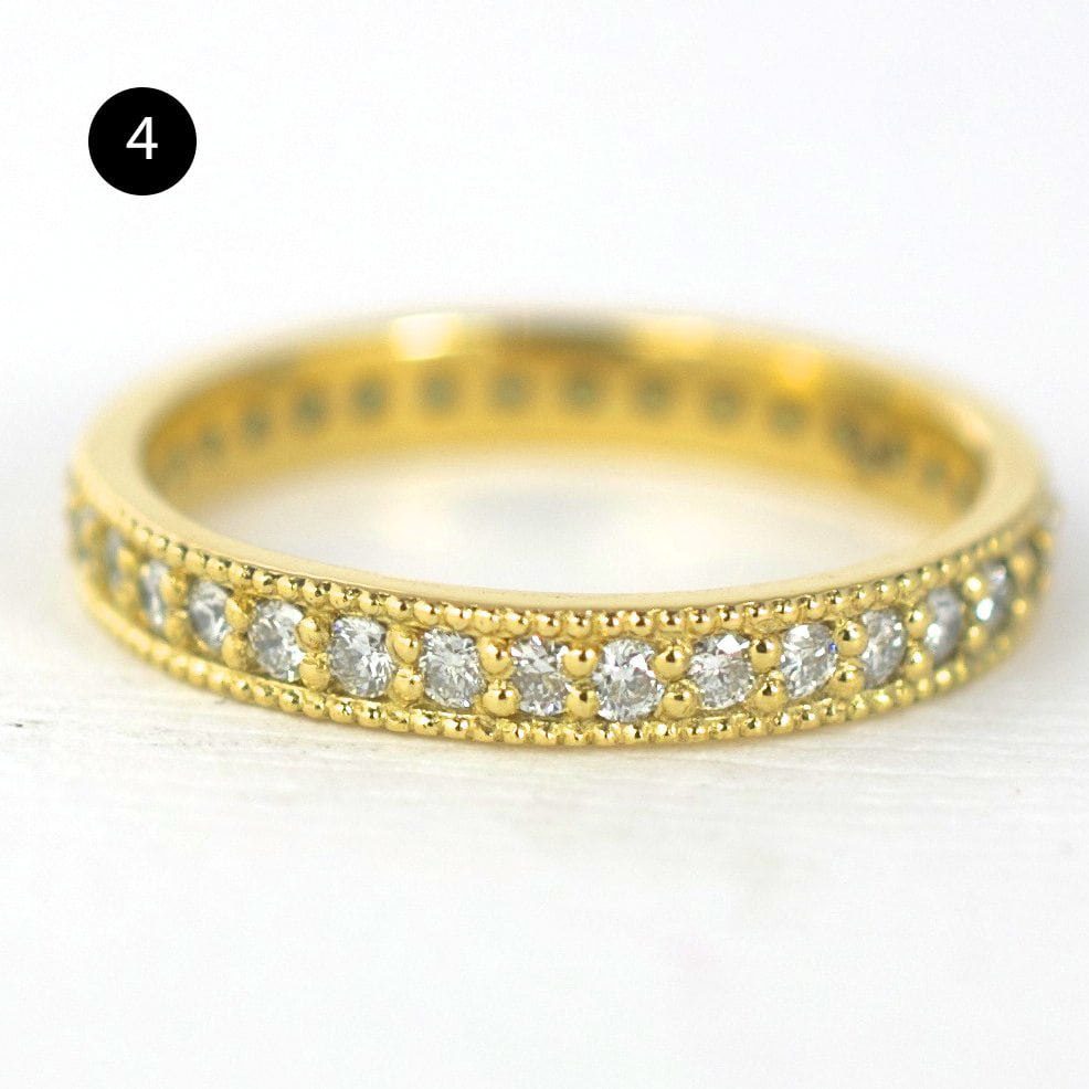 The Jacqueline Custom Wedding Band 18k Yellow Gold with 0.53 CTW Diamonds Starting at $4,000