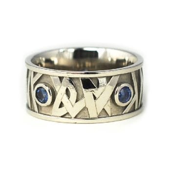 Custom mens wedding ring
