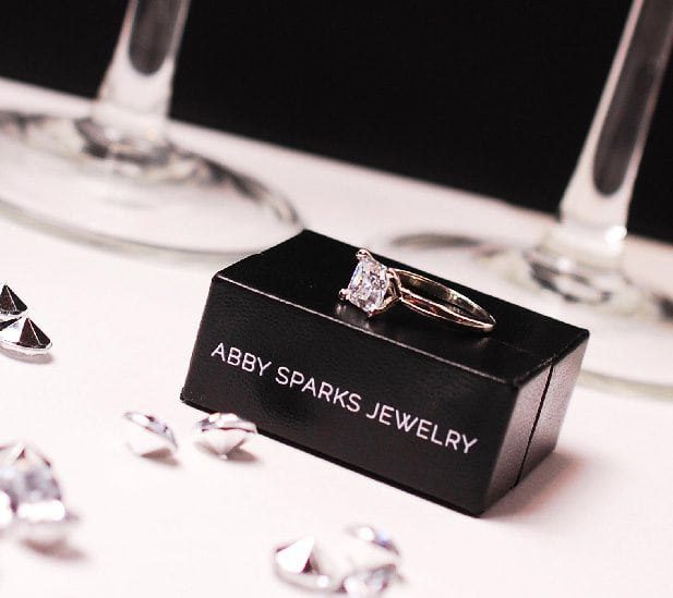 The Loaner Ring, temporary engagement ring to engagement ring custom made and designed by Abby Sparks Jewelry.