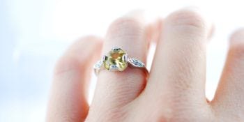 yellow sapphire custom engagement ring