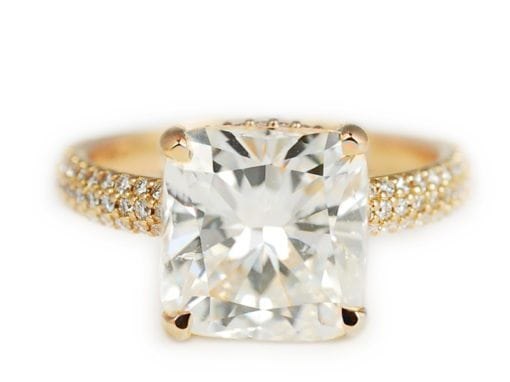 4 CARAT ROSE GOLD PAVE ENGAGEMENT RING