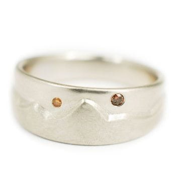 Colorado mens wedding ring