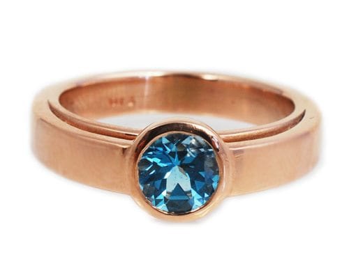ROSE GOLD TOPAZ RING