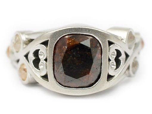 VINTAGE INSPIRED RED DIAMOND RING
