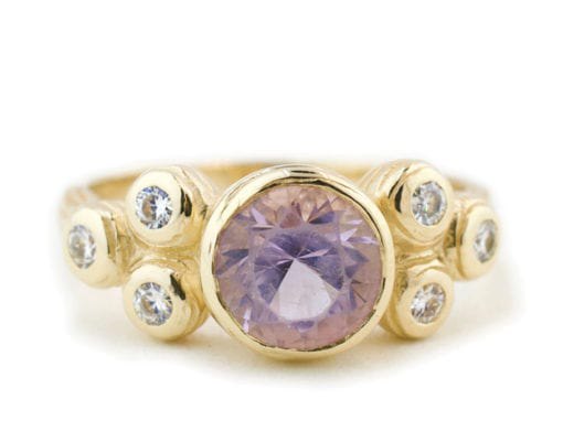 YELLOW GOLD AMETHYST RING