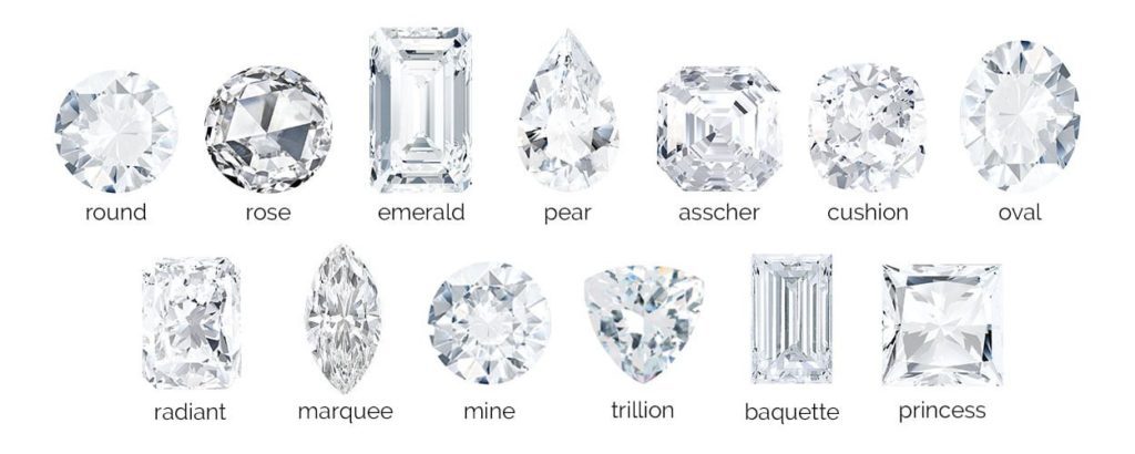 stone cuts, diamond cuts, different diamond cuts, different diamond shapes, all diamond cuts, what kind of diamond cuts are there, best diamond cuts