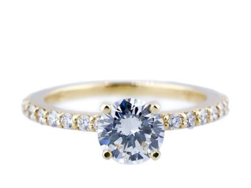 Solitaire Diamond Thin Band Ring