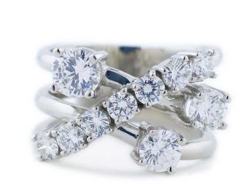 REPURPOSED MULTI-BAND DIAMOND RING
