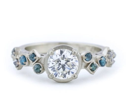 Geometric Shape Engagement Ring