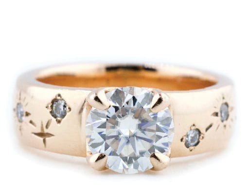 Moissanite Constellation Ring
