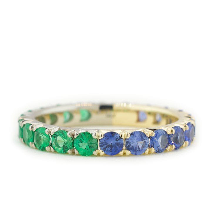 Lab Created Emerald Baguette Eternity Ring in Gold (4.75 CT, AAAA Grade),  14K Yellow Gold, US 10.50 - Walmart.com