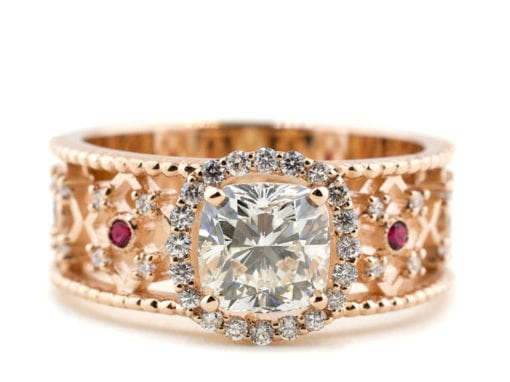 Moroccan Filigree Diamond Ring
