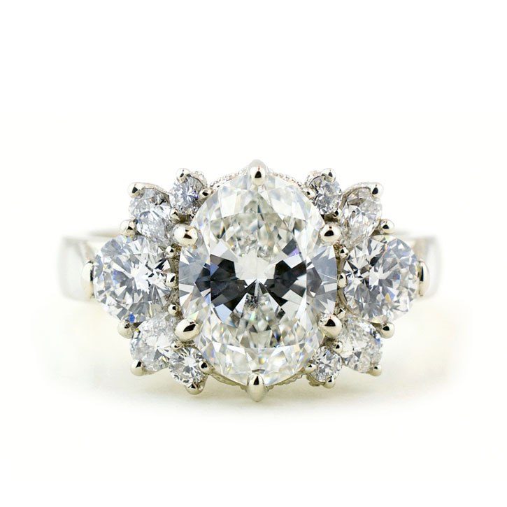 Repurposed Diamond Constellation Ring | Wedding ring designs, Unique diamond  rings, Wedding rings for women