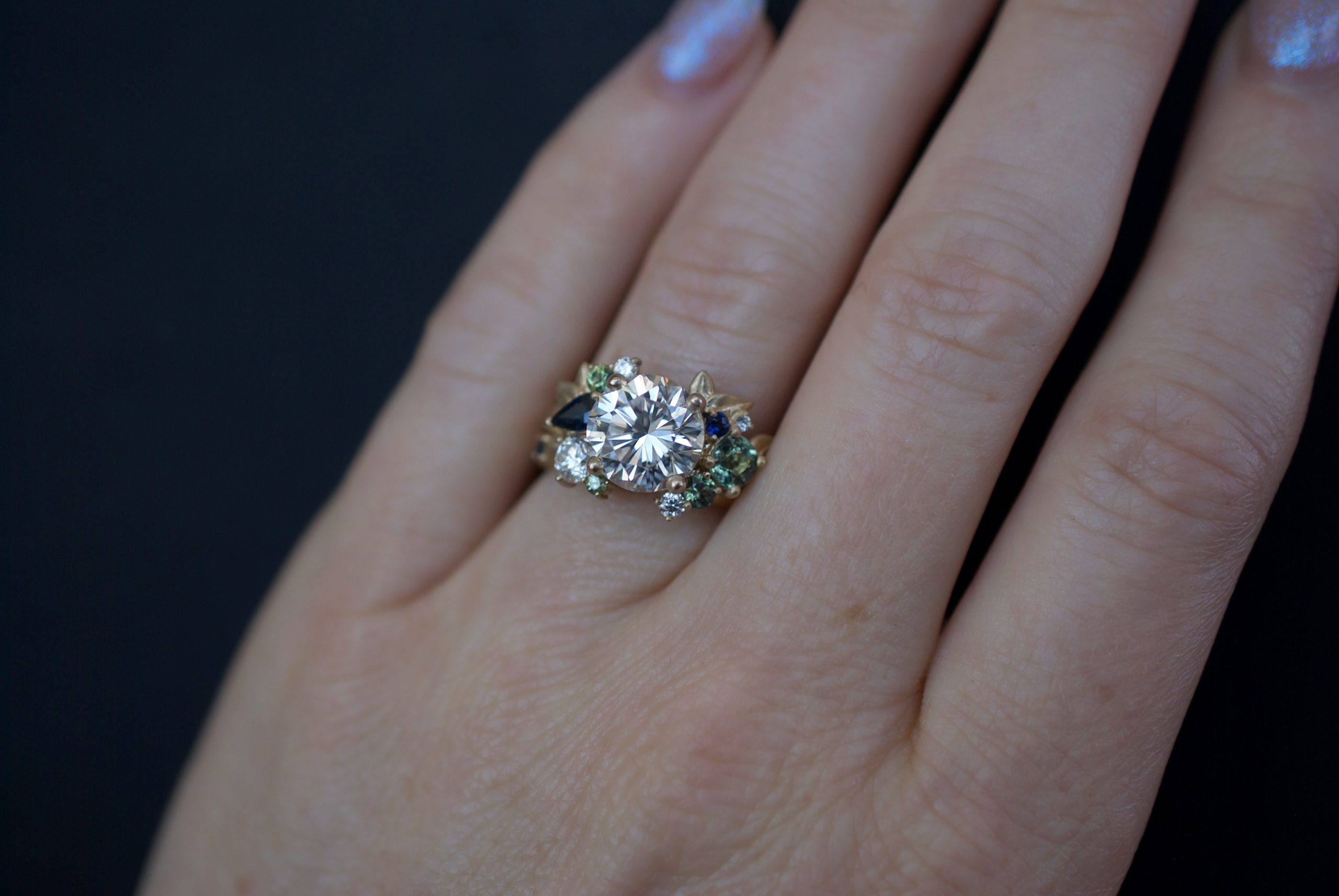 Lu 3ct Cushion Cut Diamond Engagement Ring | Nekta New York