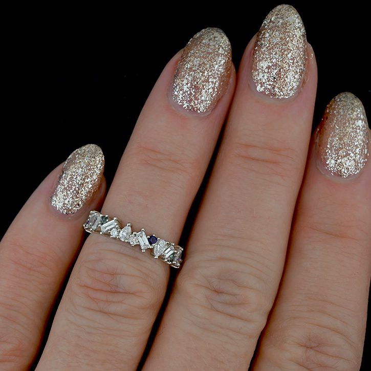 Whimsical Diamond Wedding Band | Abby Sparks Jewelry